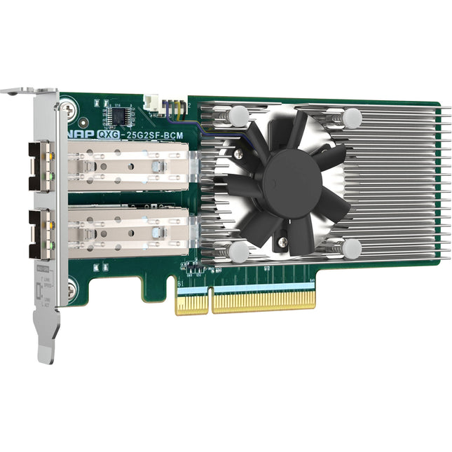 QNAP QXG-25G2SF-BCM Adaptador de red 2 puertos 25G SFP28 PCIe 4.0 x8