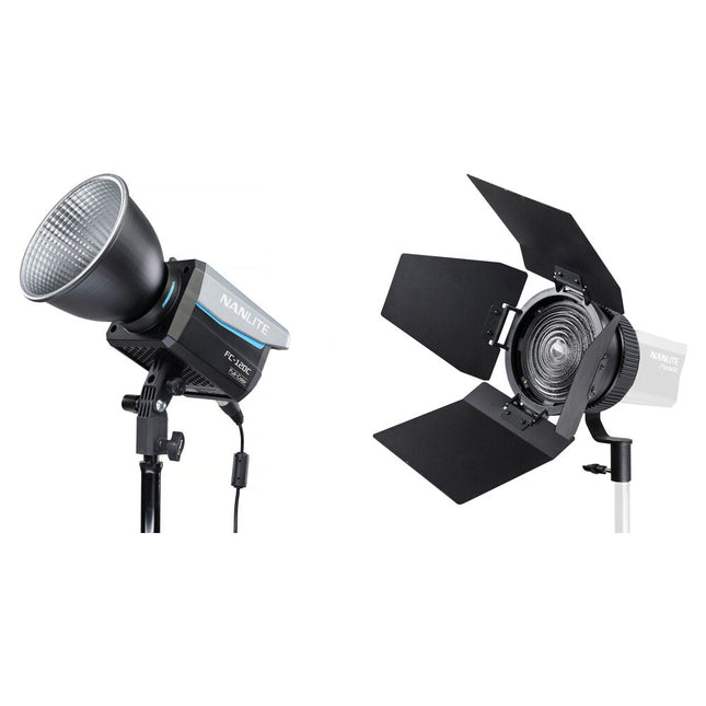 Nanlite FC120C Proyector LED RGB con lente Fresnel 2.36" y 12850 Lux