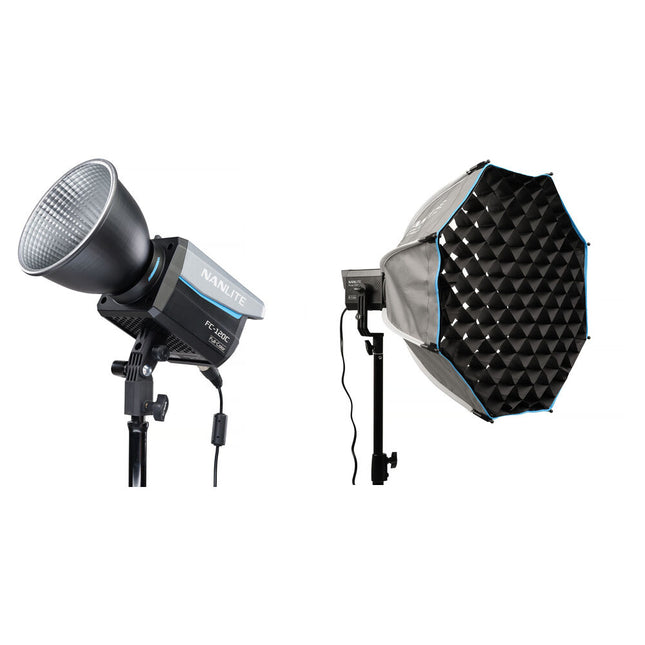 Nanlite FC120C RGB LED Spot con Softbox Octagonal 23.6" 12850 Lux 2700-7500K