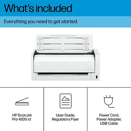 HP ScanJet Pro 4200 s1 Escáner con Alimentador Automático de 50 Hojas y Resolución 600x600 dpi