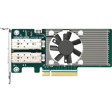 QNAP QXG-25G2SF-BCM Adaptador de red 2 puertos 25G SFP28 PCIe 4.0 x8