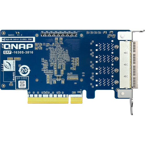 QNAP QXP-1630S-3816 Adaptador Host SAS PCIe 4.0 4 Puertos 12 Gb/s SFF-8644