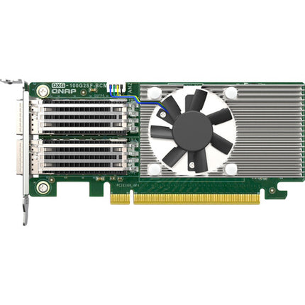 QNAP QXG-100G2SF-BCM Tarjeta Adaptadora de Red 2 Puertos 100G QSFP28 PCIe 4.0 x16