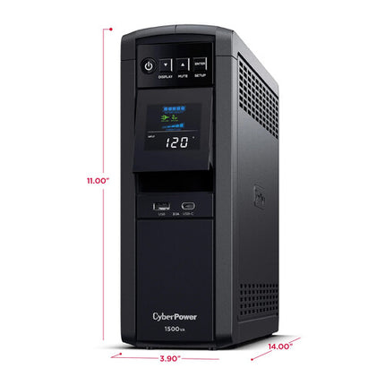 CyberPower CP1500PFCLCDTAA SAI 1500 VA 1000W 12 Salidas LCD