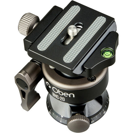 Oben BHC-20 Cabezal esférico de doble movimiento capacidad 20 lb con placa QR