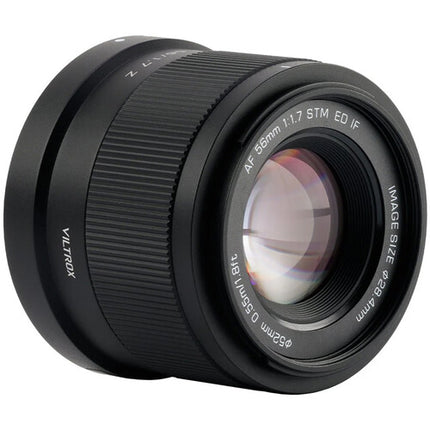 Viltrox AF 56mm f1.7 XF Lente para FUJIFILM X APS-C f1.7–f16 Plata