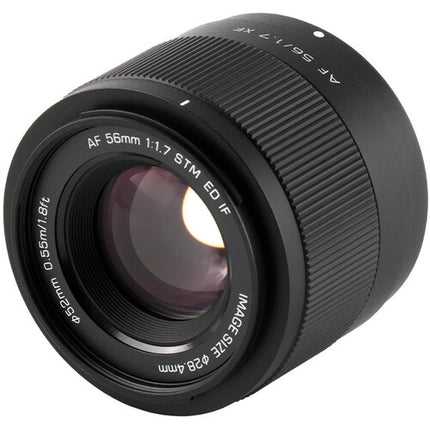 Viltrox AF 56mm f1.7 XF Lente para FUJIFILM X APS-C f1.7–f16 Plata