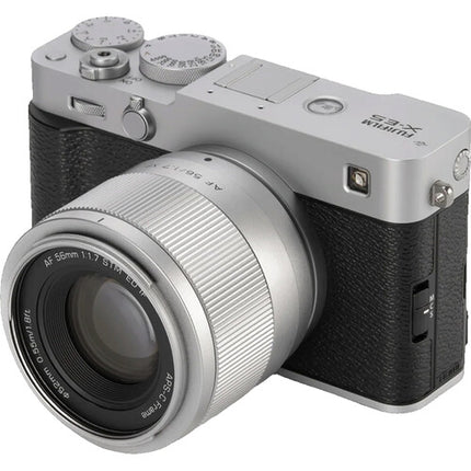 Viltrox AF 56mm f1.7 XF Lente para FUJIFILM X APS-C f1.7–f16 Plata