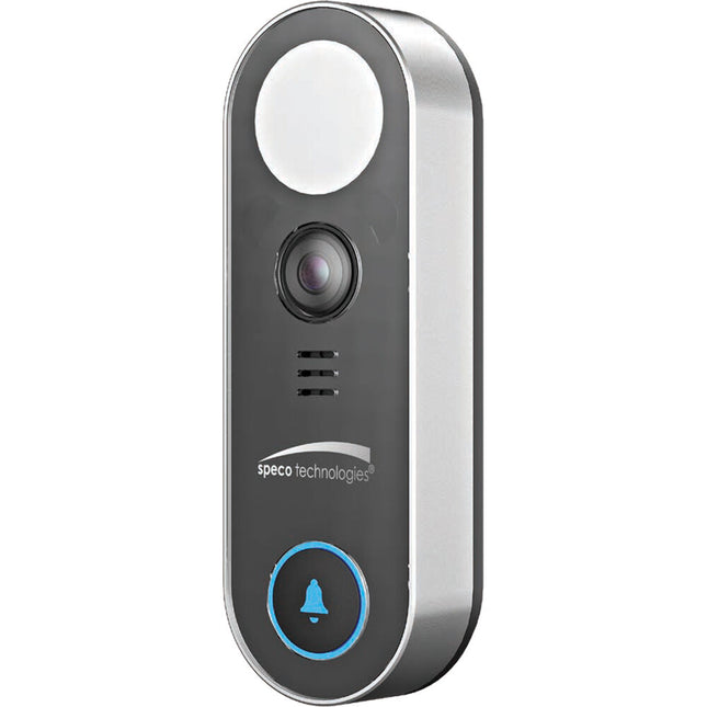 Speco Technologies O4DB1 Video Timbre Wi-Fi 4MP 2.3mm 146.5° con Detección Facial y Timbre inalámbrico