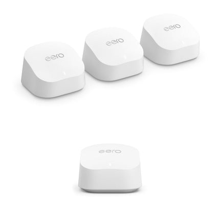 eero 6+ AX3000 Wi-Fi 6 Kit de malla 4 piezas cobertura 6000 pies²