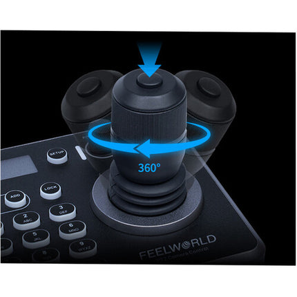 FeelWorld KBC20N Controlador Cámara PTZ con Joystick 255 Presets PoE Power Adapter