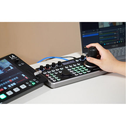 FeelWorld KBC20N Controlador Cámara PTZ con Joystick 255 Presets PoE Power Adapter