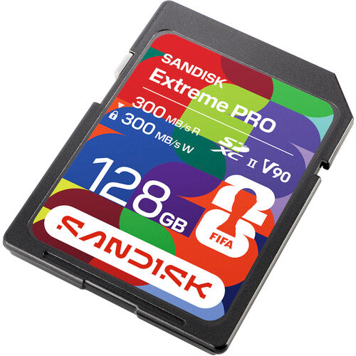 SanDisk Extreme PRO Tarjeta de Memoria SDXC 128GB UHS-II 300MB/s FIFA 2026