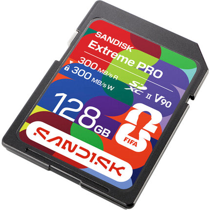 SanDisk 128GB Extreme PRO SDXC UHS-II 300MB s y 256GB CFexpress Type B 1700MB s FIFA World Cup 2026