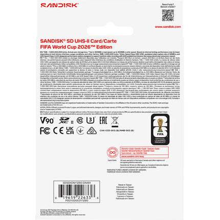 SanDisk 128GB Extreme PRO SDXC UHS-II 300MB s y 256GB CFexpress Type B 1700MB s FIFA World Cup 2026