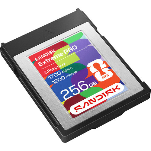 SanDisk 256GB Extreme PRO CFexpress Tipo B Tarjeta de Memoria FIFA 2026 Velocidad 1700 MB/s