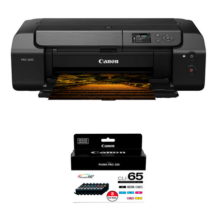 Canon PIXMA PRO-200S Impresora Fotográfica Inalámbrica 4800x2400dpi 13" con Pack Tinta CLI-65 8 Colores