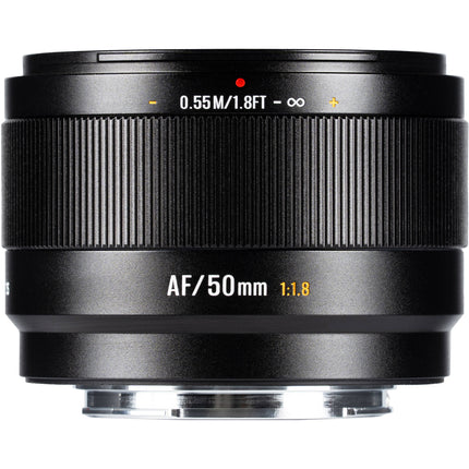7Artisans Lite Series 50mm f1.8 AF Lente para Fujifilm X con distancia mínima de enfoque 55cm y diafragma 9 hojas