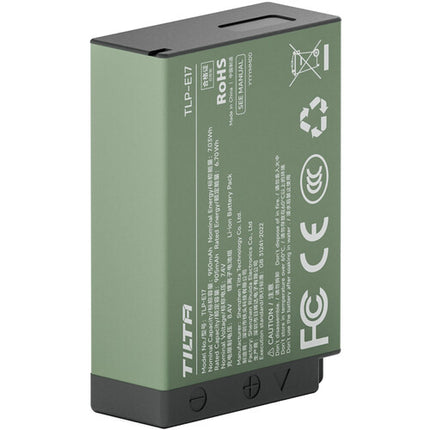 Tilta LP-E17 Batería USB-C 950mAh Verde Ceniza para Canon Cámaras