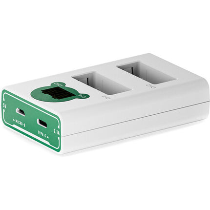 Tilta Cargador de Baterías LP-E17 Doble Canal Verde con USB-C