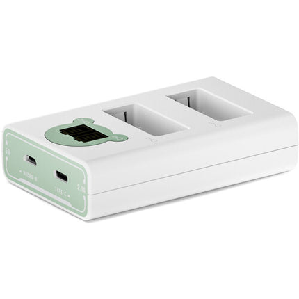 Tilta Cargador de Baterías LP-E17 Doble Canal con USB-C Verde Ash