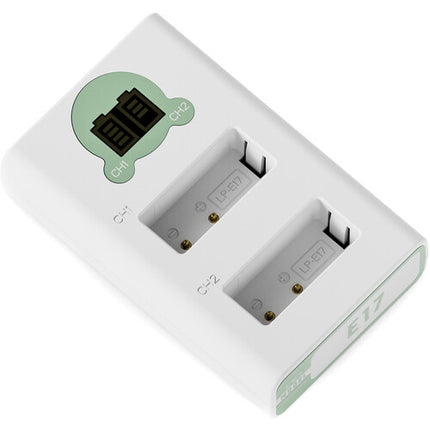 Tilta Cargador de Baterías LP-E17 Doble Canal con USB-C Verde Ash