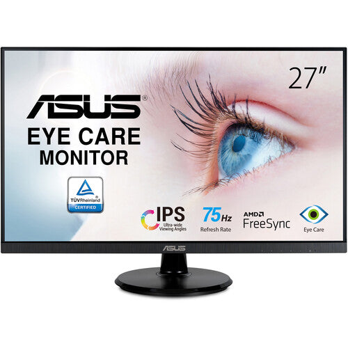 ASUS Dual 27" VA27DQ Monitor IPS FHD 1920x1080 75Hz FreeSync Eye Care
