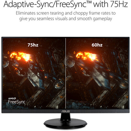 ASUS Dual 27" VA27DQ Monitor IPS FHD 1920x1080 75Hz FreeSync Eye Care