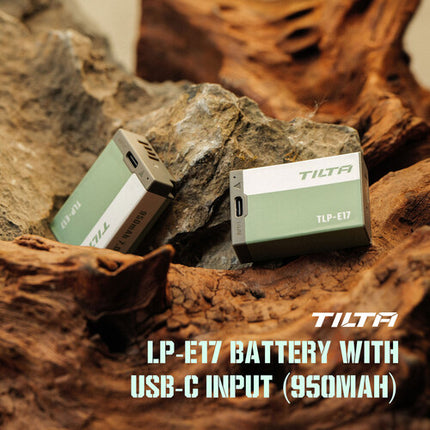 Tilta Kit de Baterías LP-E17 950mAh con Cargador USB-C 2 Bahías Ash Green