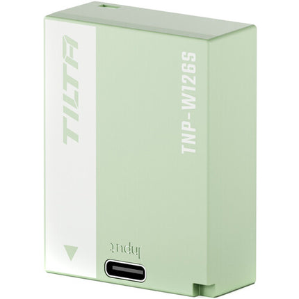Batería Tilta NP-W126S para Fujifilm 1050mAh con entrada USB-C Verde Ash