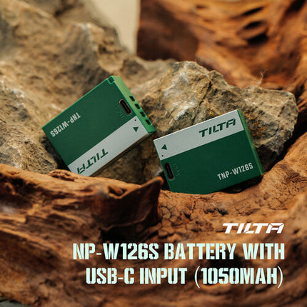 Batería Tilta NP-W126S para Fujifilm 1050mAh con entrada USB-C Verde Ash