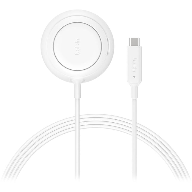 Belkin UltraCharge Cargador y Soporte Magnético Qi2 Blanco 25W Kickstand