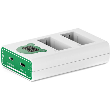 Tilta Cargador de Baterías NP-W126S Doble Canal Verde Forest USB-C Micro-USB
