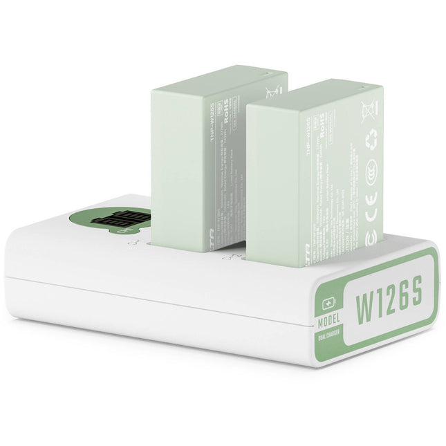 Cargador de Baterías Tilta 2 Canales NP-W126S Verde Ash USB-C Dual