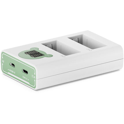 Cargador de Baterías Tilta 2 Canales NP-W126S Verde Ash USB-C Dual