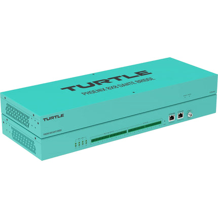 Turtle AV Phoenix 8x8 Dante Puente de Audio con DSP y PoE Plus