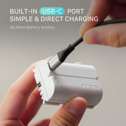 Tilta LP-E6P batería USB-C 2400mAh para cámaras Canon EOS con cable USB-C