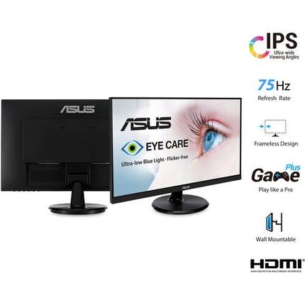 ASUS Dual VA24DQ Monitor IPS 23.8" FHD 75 Hz FreeSync Eye Care