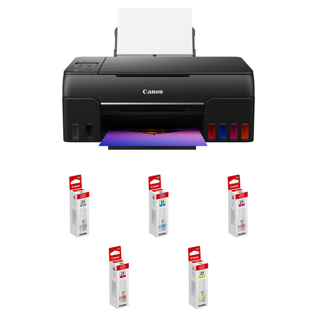 Impresora Canon PIXMA G620 Multifunción con Tanques de Tinta 5 Botellas GI-23