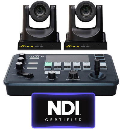 ikan OTTICA Bundle Cámara PTZ Full NDI 20x Zoom óptico 1080p y Controlador IP