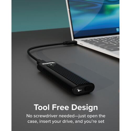 Plugable USB-A y C 3.2 Gen 2 Caja para M.2 NVMe Soporta 2280 900 MB/s