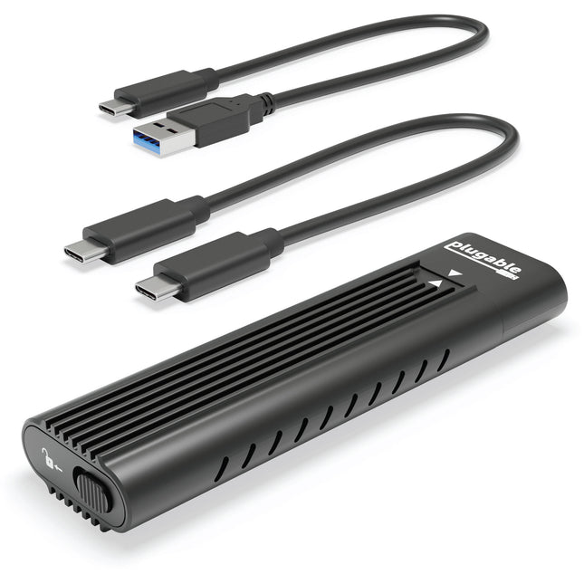 Plugable USB-A y C 3.2 Gen 2 Caja para M.2 NVMe Soporta 2280 900 MB/s