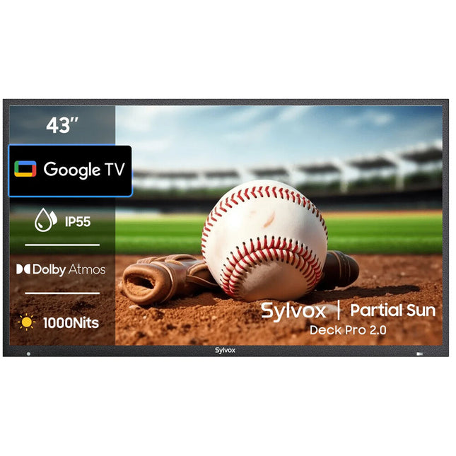 SYLVOX Deck Pro 2.0 TV LED 4K HDR 43 pulgadas Exterior IP55 Panel UHD