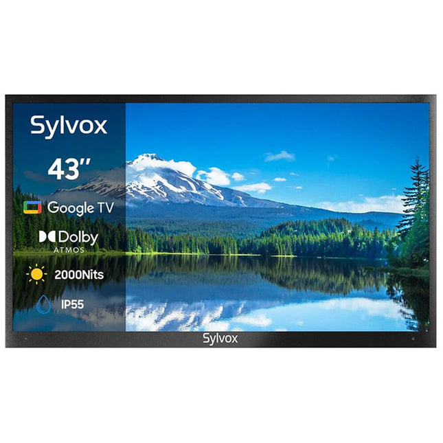 SYLVOX Pool Pro 2.0 TV LED Inteligente Exterior 43" 4K HDR 2000 nits IP55 resistente agua