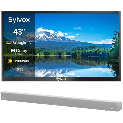 SYLVOX Pool Pro 2.0 TV LED Inteligente Exterior 43" 4K HDR 2000 nits IP55 resistente agua