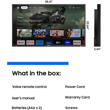 SYLVOX Pool Pro 2.0 TV LED Inteligente Exterior 43" 4K HDR 2000 nits IP55 resistente agua