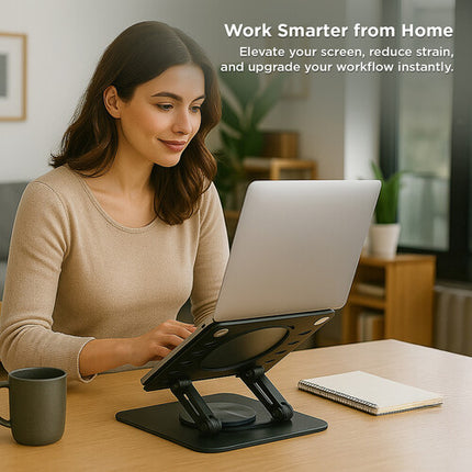 Uncaged Ergonomics Soporte Giratorio para Laptop 10-15.6" Hasta 8.6 kg 7.5" Altura