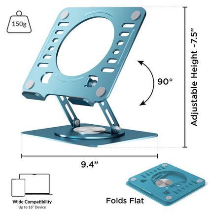 Uncaged Ergonomics Soporte Giratorio para Portátil 10-15.6 pulgadas Robusto y Ajustable