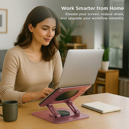 Uncaged Ergonomics Soporte Giratorio para Laptop 10 a 15.6 Pulgadas Rose Gold