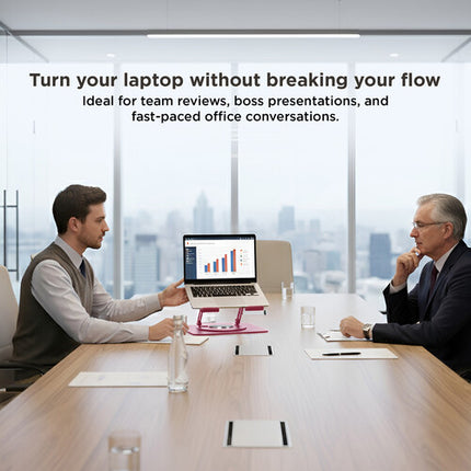 Uncaged Ergonomics Soporte Giratorio para Laptop 10 a 15.6 Pulgadas Rose Gold